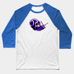 Skull Snail Neon Baseball T-Shirt